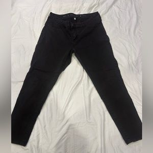 Black Jeggings Zipper Design